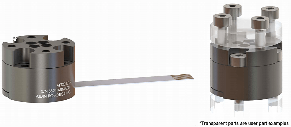 韩国Adin RoboticsAFT20-D15微型六轴力扭矩传感器安装示意图