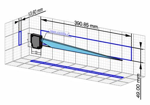 OM30-L0350.HV.YUN 测距传感器 3D模型图