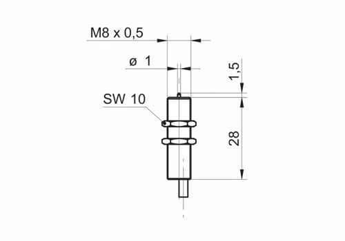 MY-COM F30/80 精密开关的尺寸图